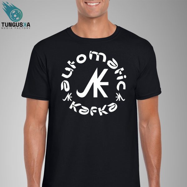 Camiseta negra logo Automatic Kafka para hombre