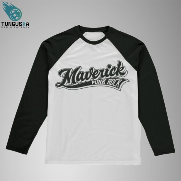 Camiseta negra logo Maverick para hombre
